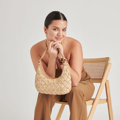 POSITANO SHOULDER BAG NATURAL RAFFIA Dolce Vita