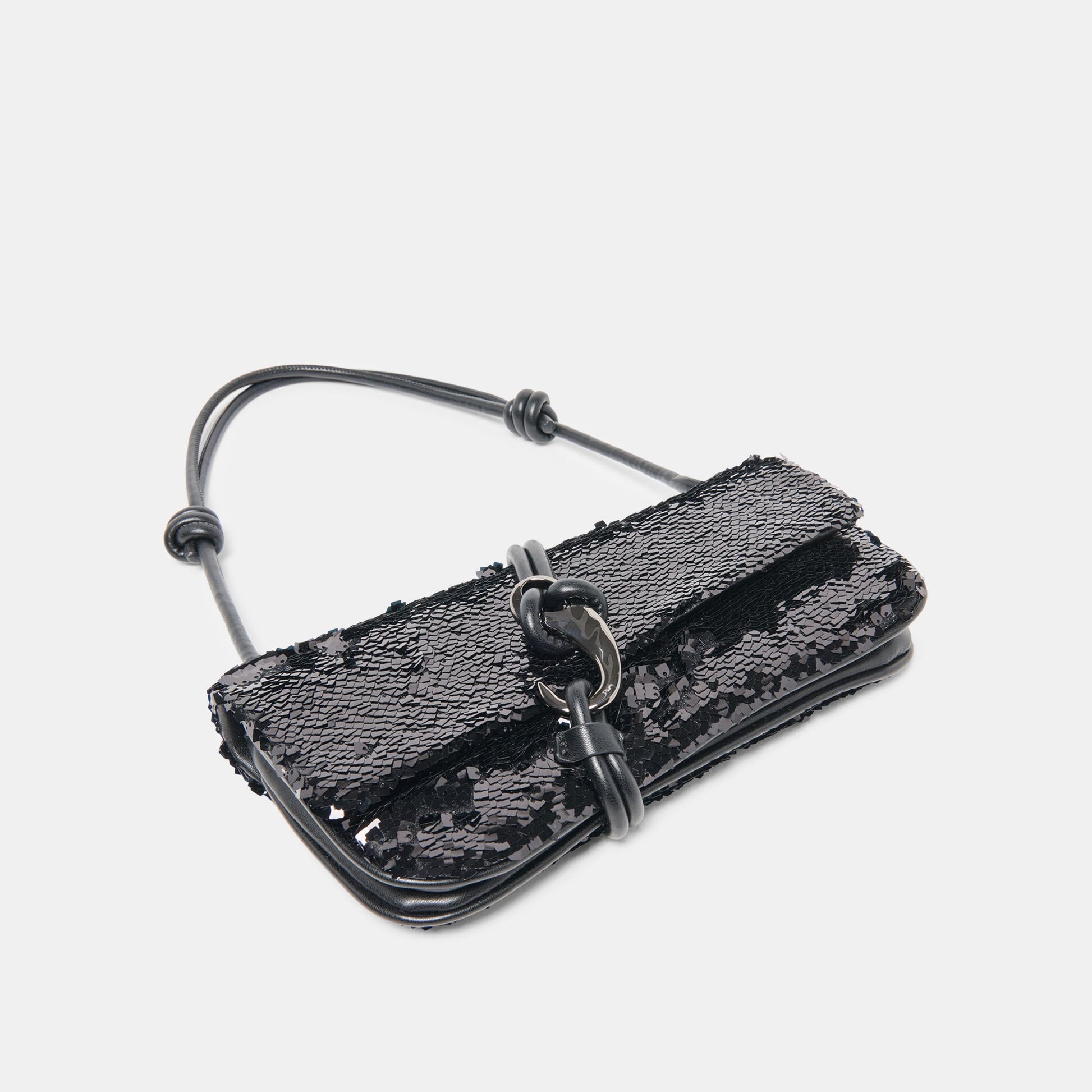 Alice Black Sequin Shoulder Bag Dolce Vita