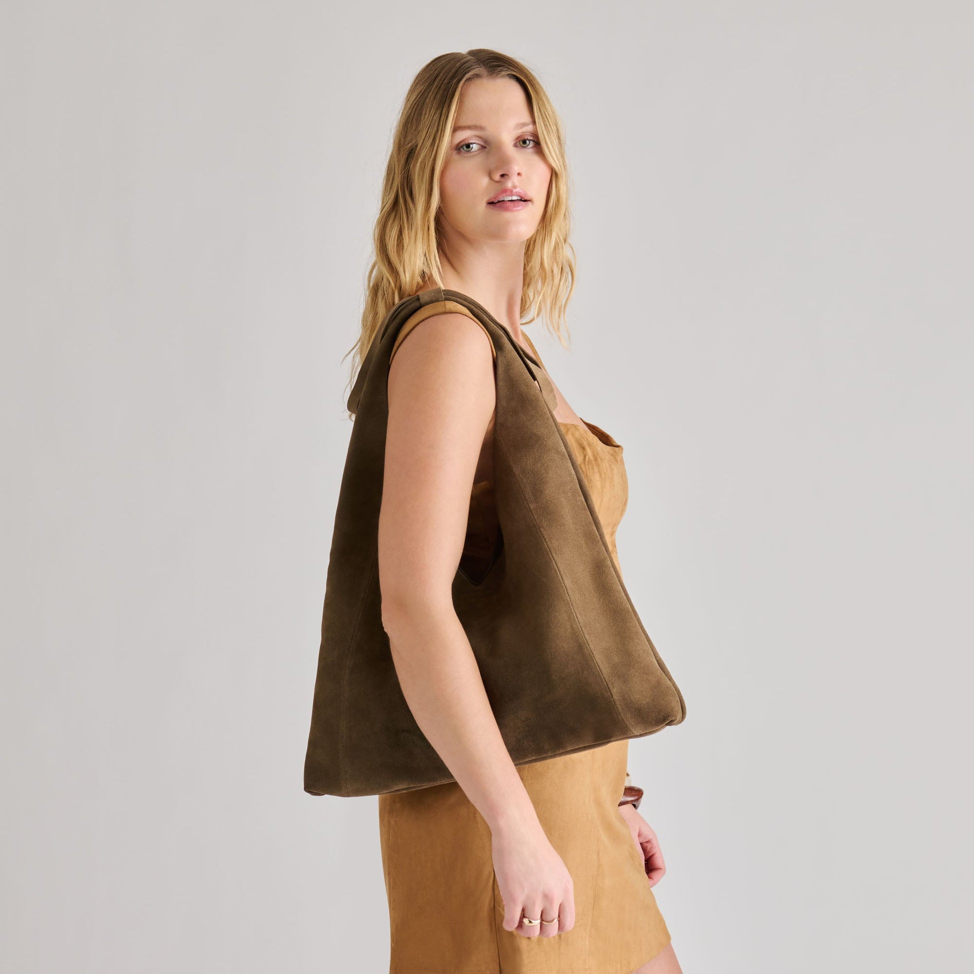 Marie Olive Suede Tote Dolce Vita