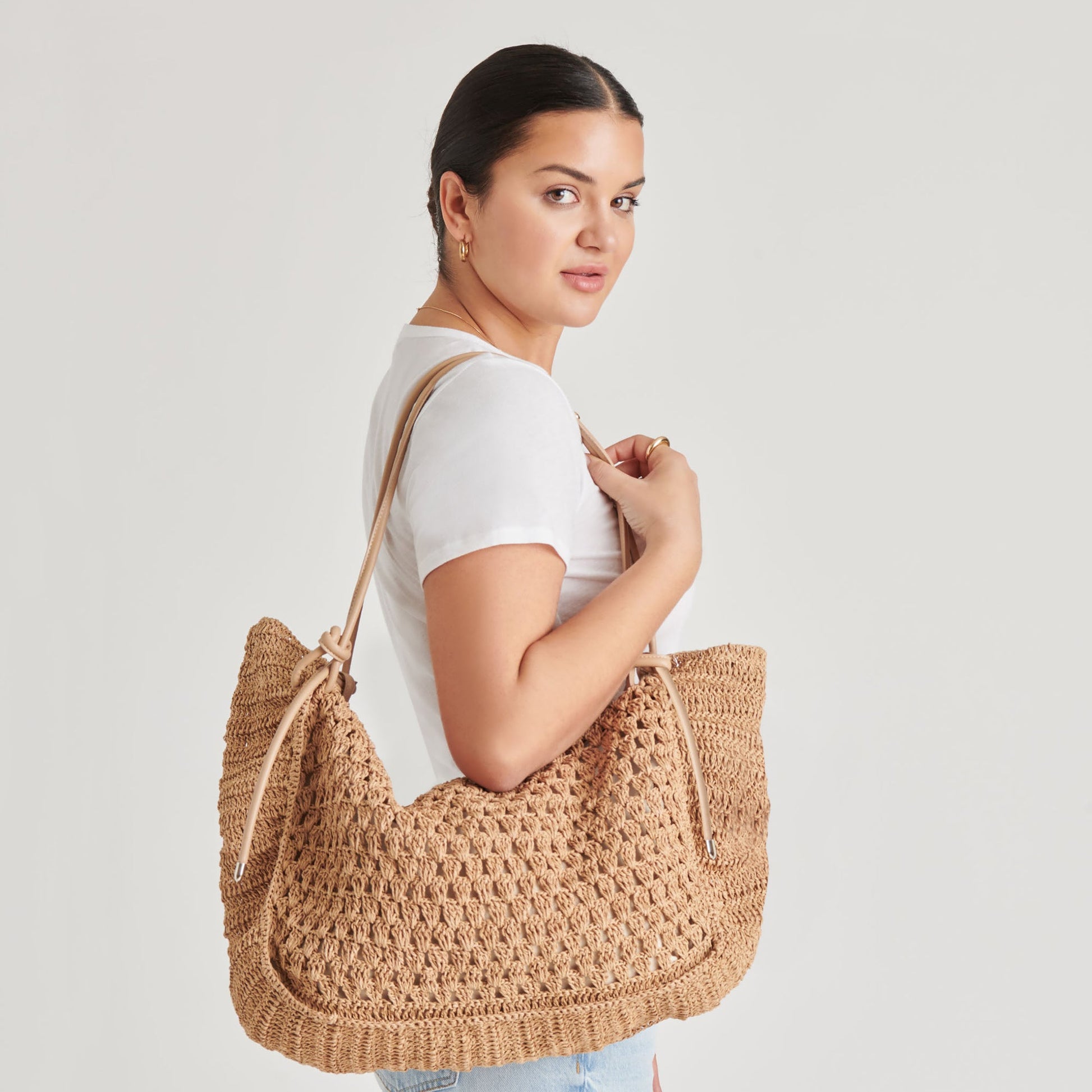 Ravello Natural Raffia Tote Dolce Vita
