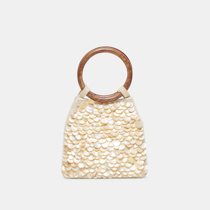 Allegra Natural Sequin Handbag Dolce Vita