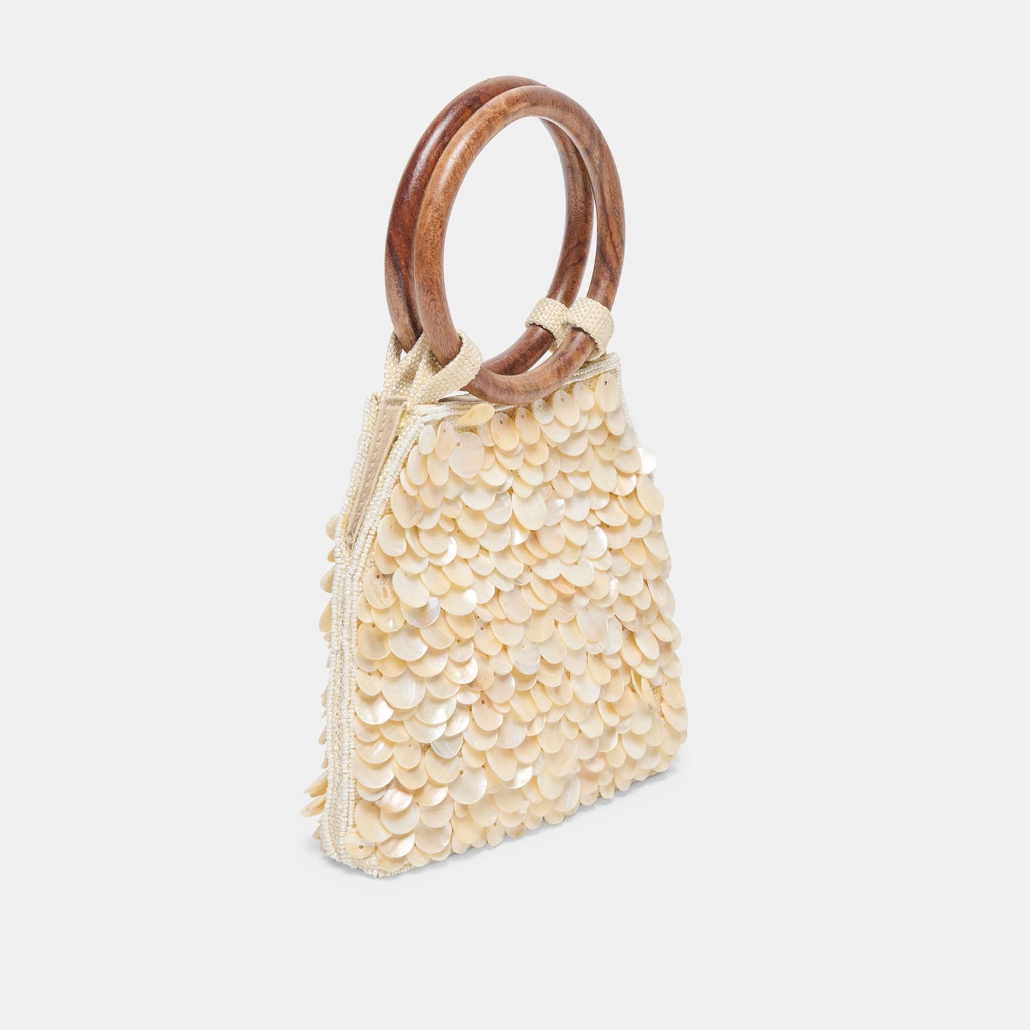 Allegra Natural Sequin Handbag Dolce Vita