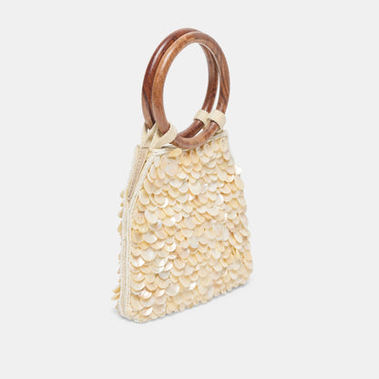 Allegra Natural Sequin Handbag Dolce Vita