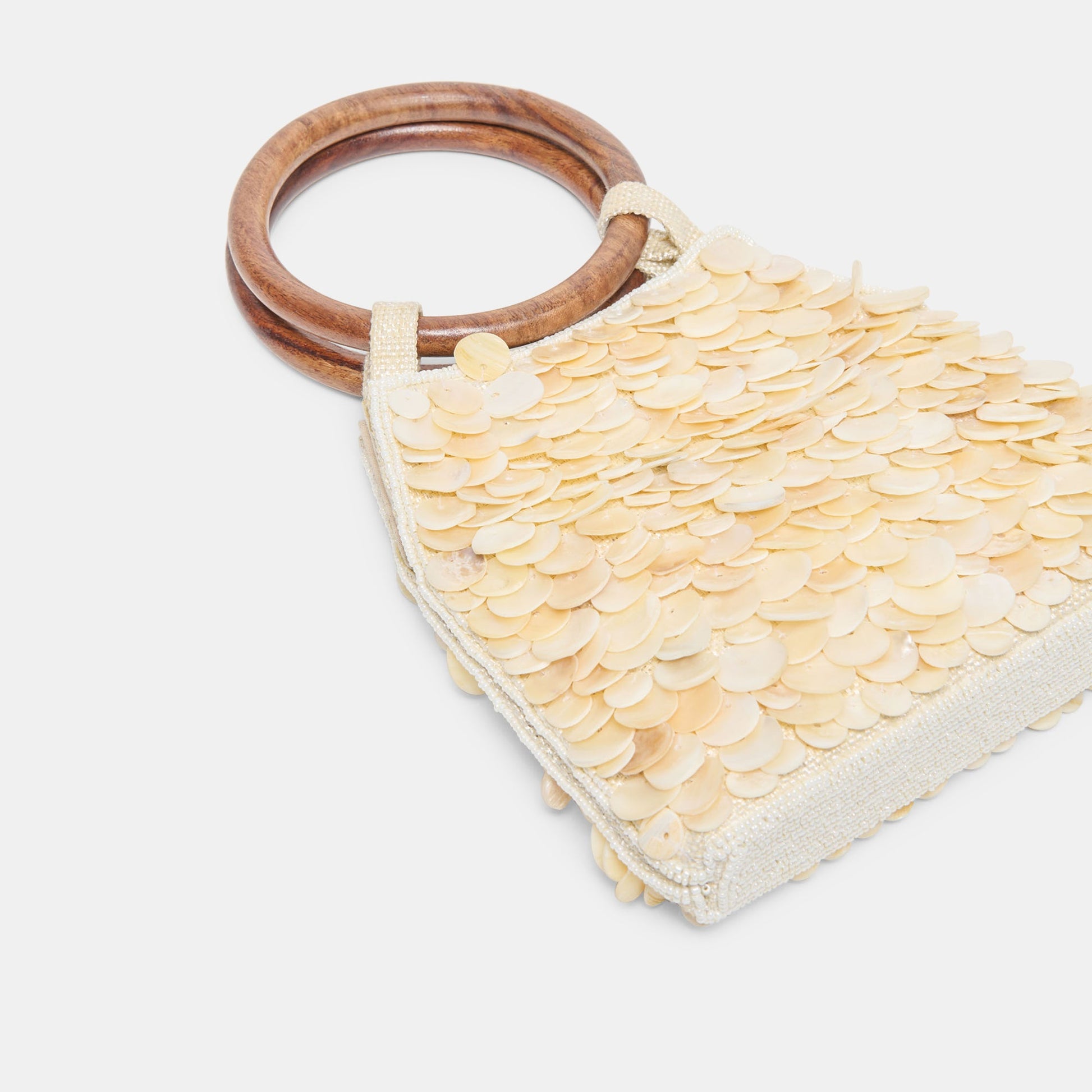 Allegra Natural Sequin Handbag Dolce Vita