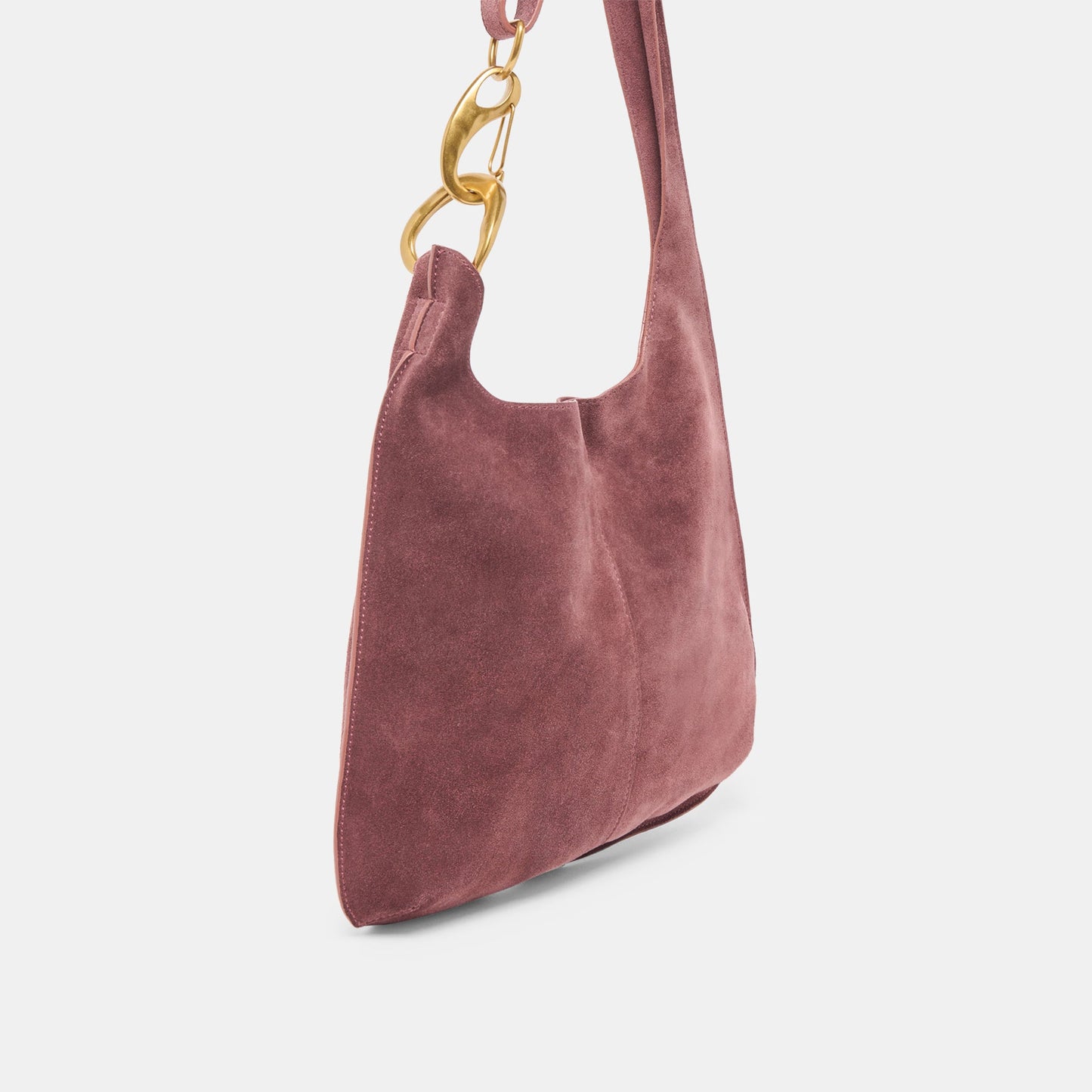 Johnnie Burgundy Suede Shoulder Bag Dolce Vita