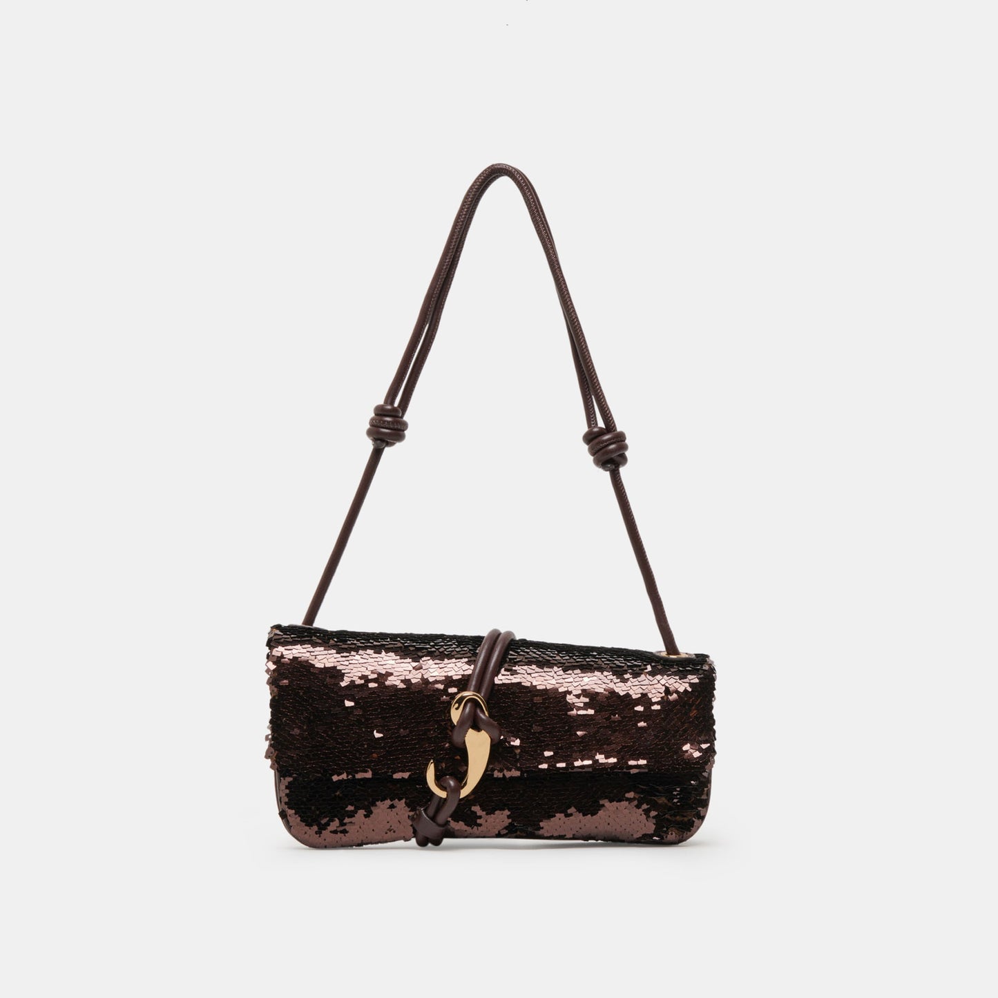 ALICE SHOULDER BAG BROWN SEQUIN STELLA Dolce Vita