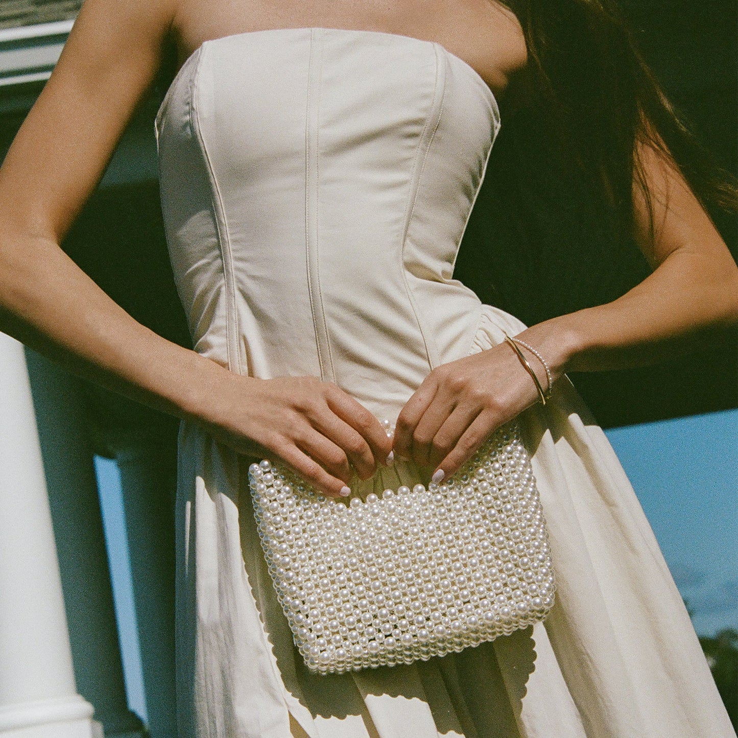 LINZY HANDBAG PEARL Dolce Vita