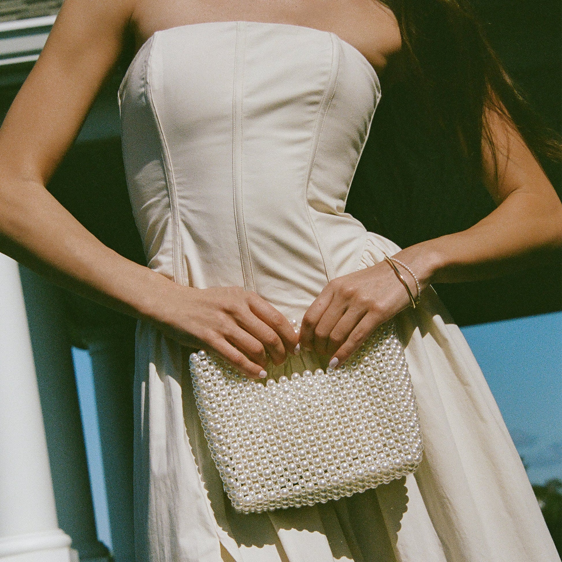 LINZY HANDBAG PEARL Dolce Vita