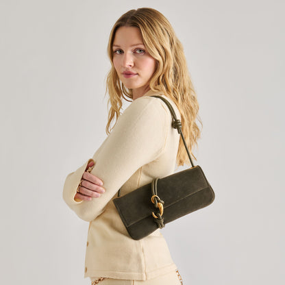 Alice Olive Suede Shoulder Bag Dolce Vita