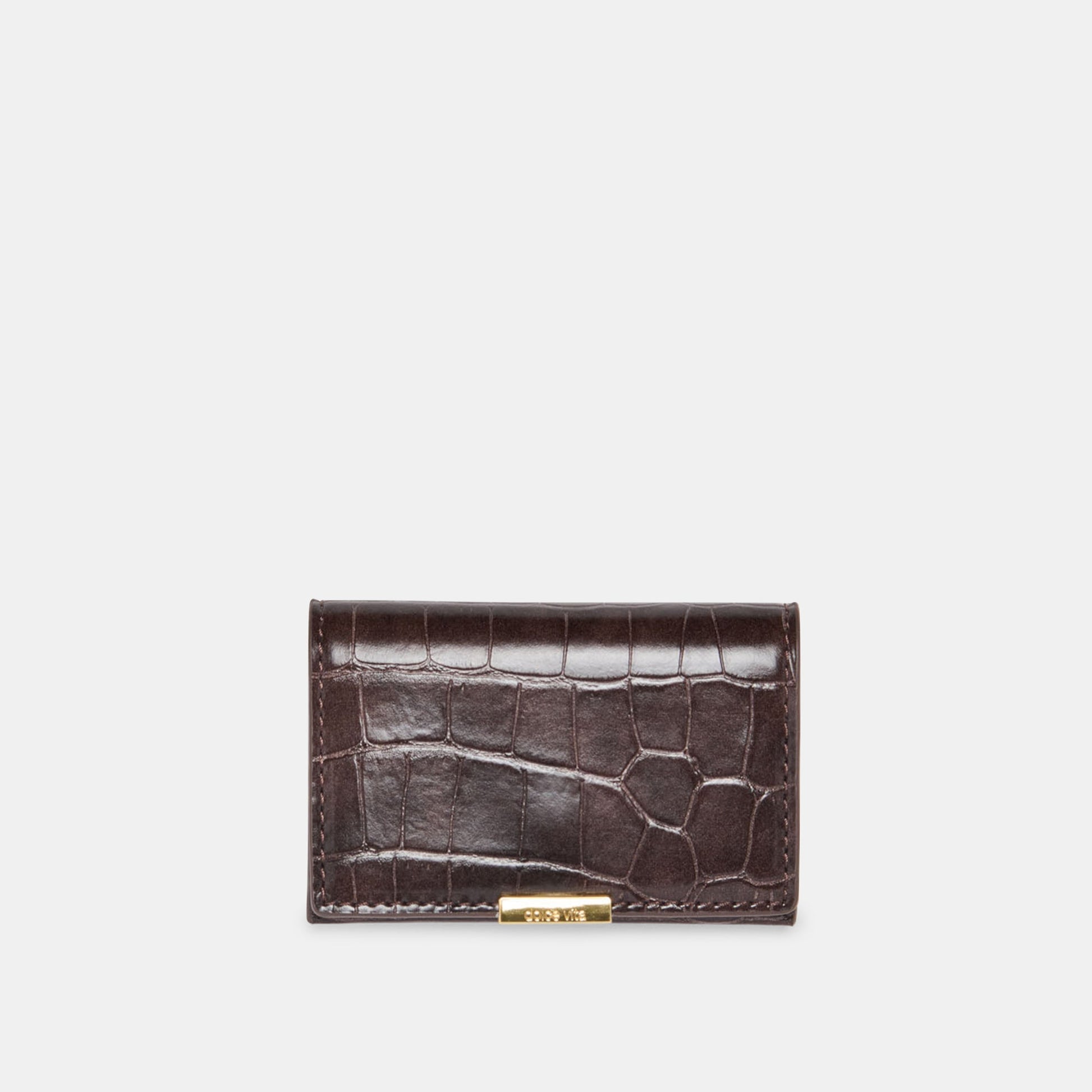 Mini-Me Brown Croco Stella Wallet Dolce Vita