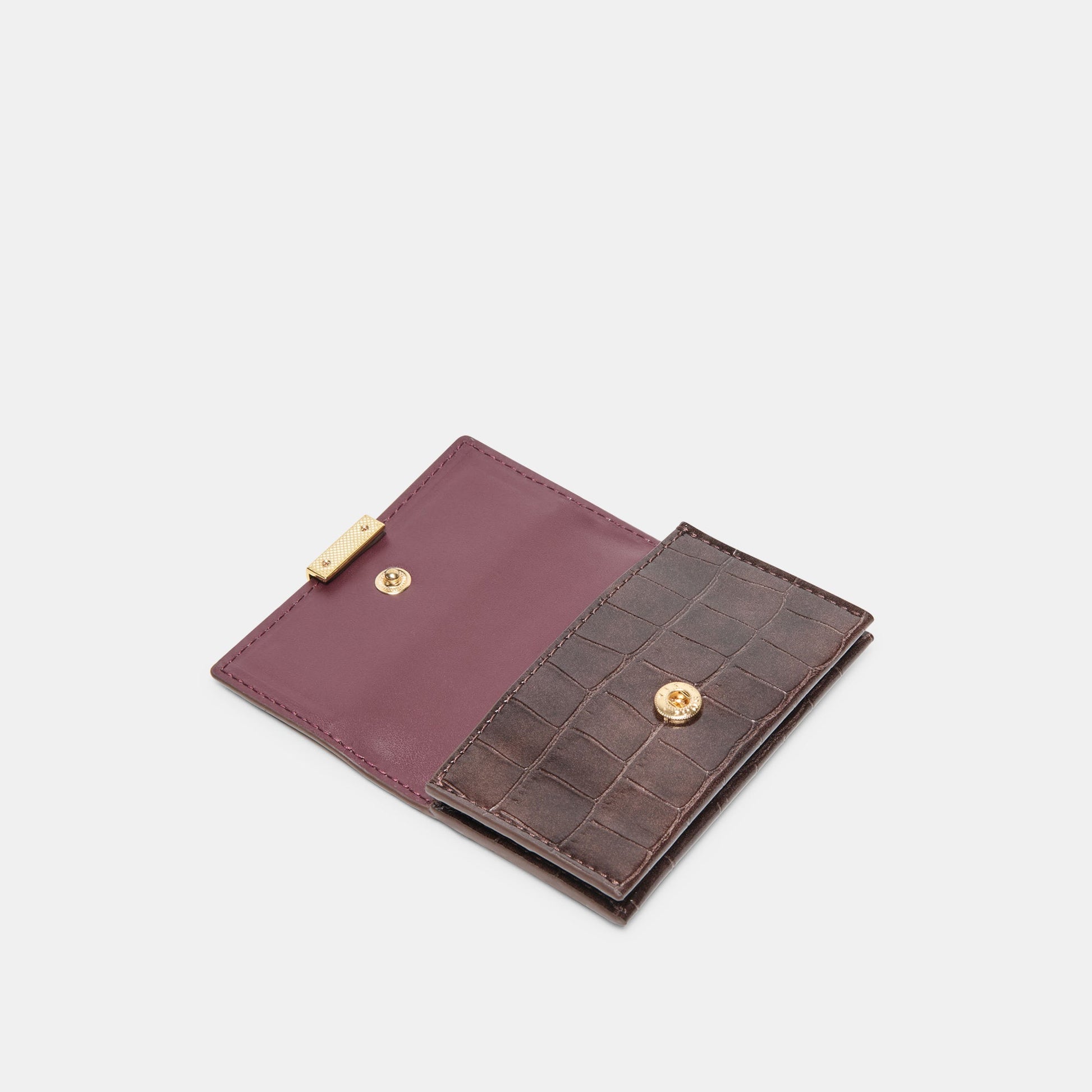 Mini-Me Brown Croco Stella Wallet Dolce Vita