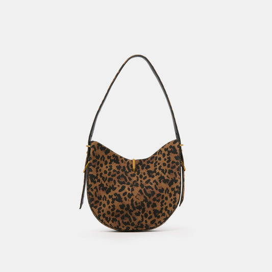 Bree Leopard Suede Shoulder Bag Dolce Vita