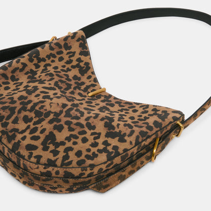 Bree Leopard Suede Shoulder Bag Dolce Vita