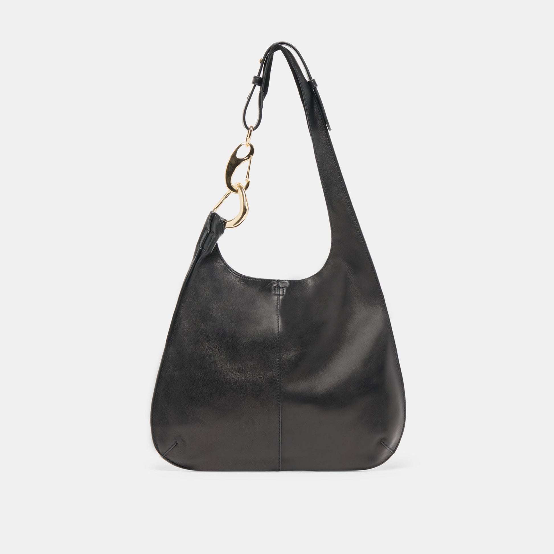 Johnnie Black Leather Shoulder Bag Dolce Vita