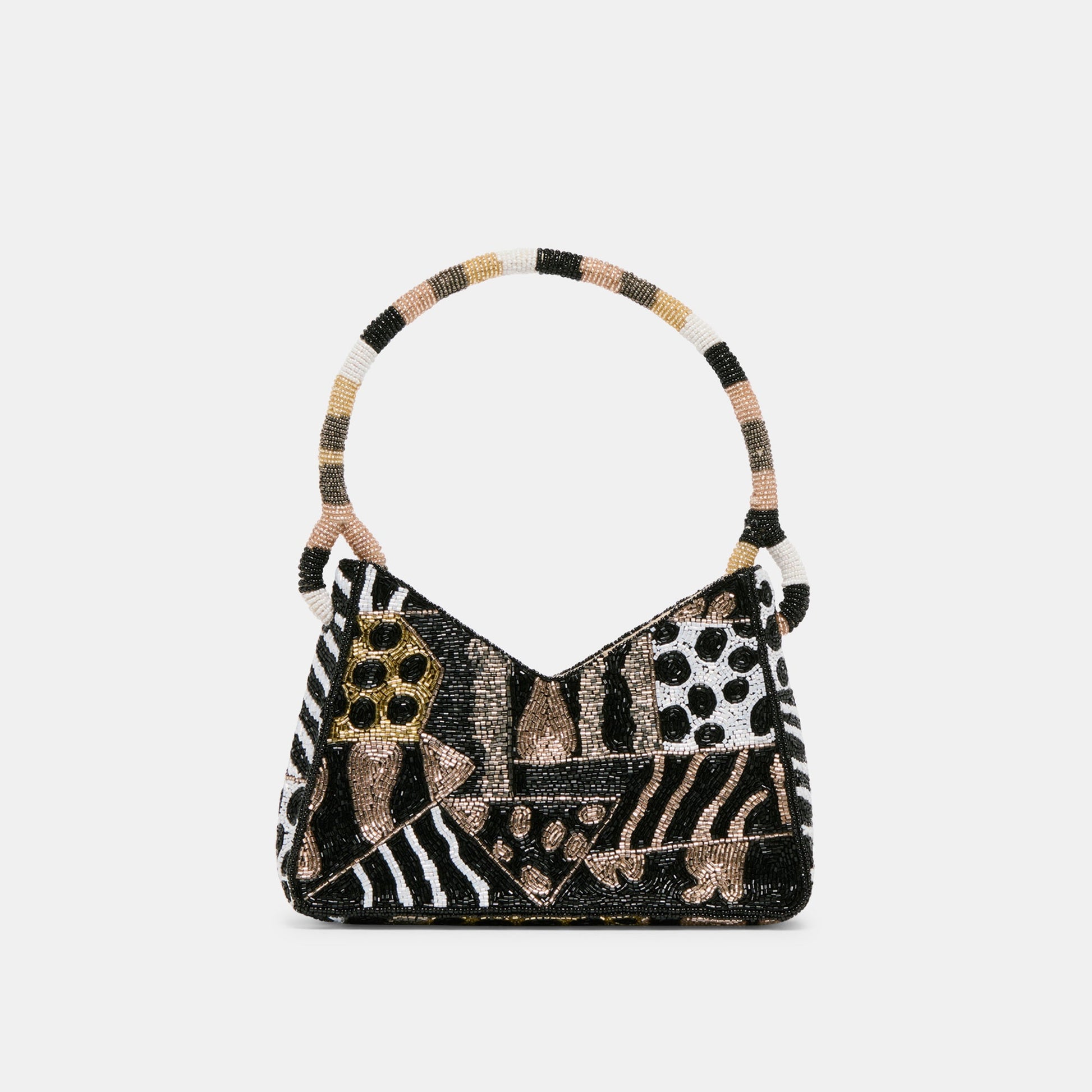 Amelia Dark Multi Beaded Shoulder Bag Dolce Vita