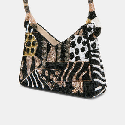 Amelia Dark Multi Beaded Shoulder Bag Dolce Vita