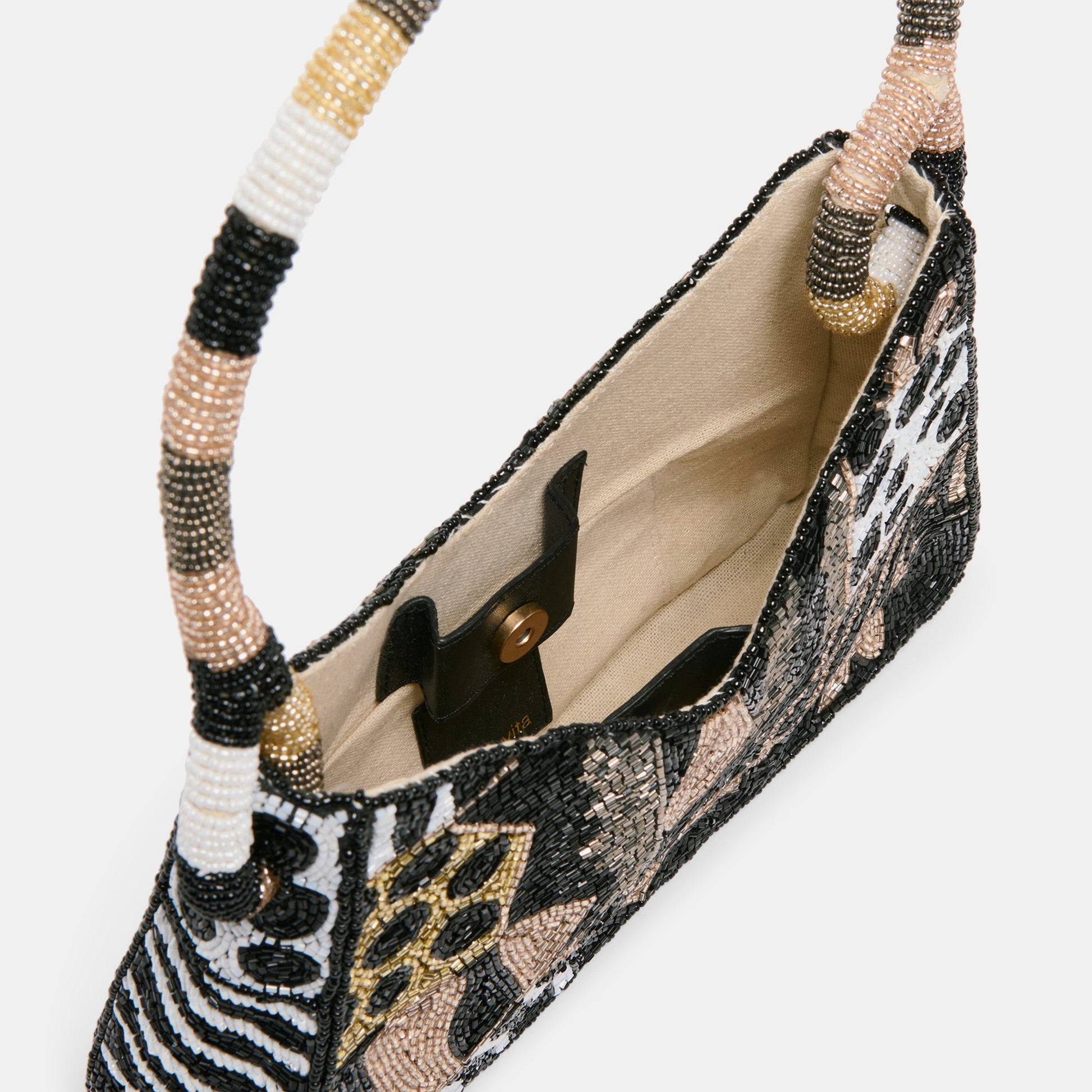 Amelia Dark Multi Beaded Shoulder Bag Dolce Vita