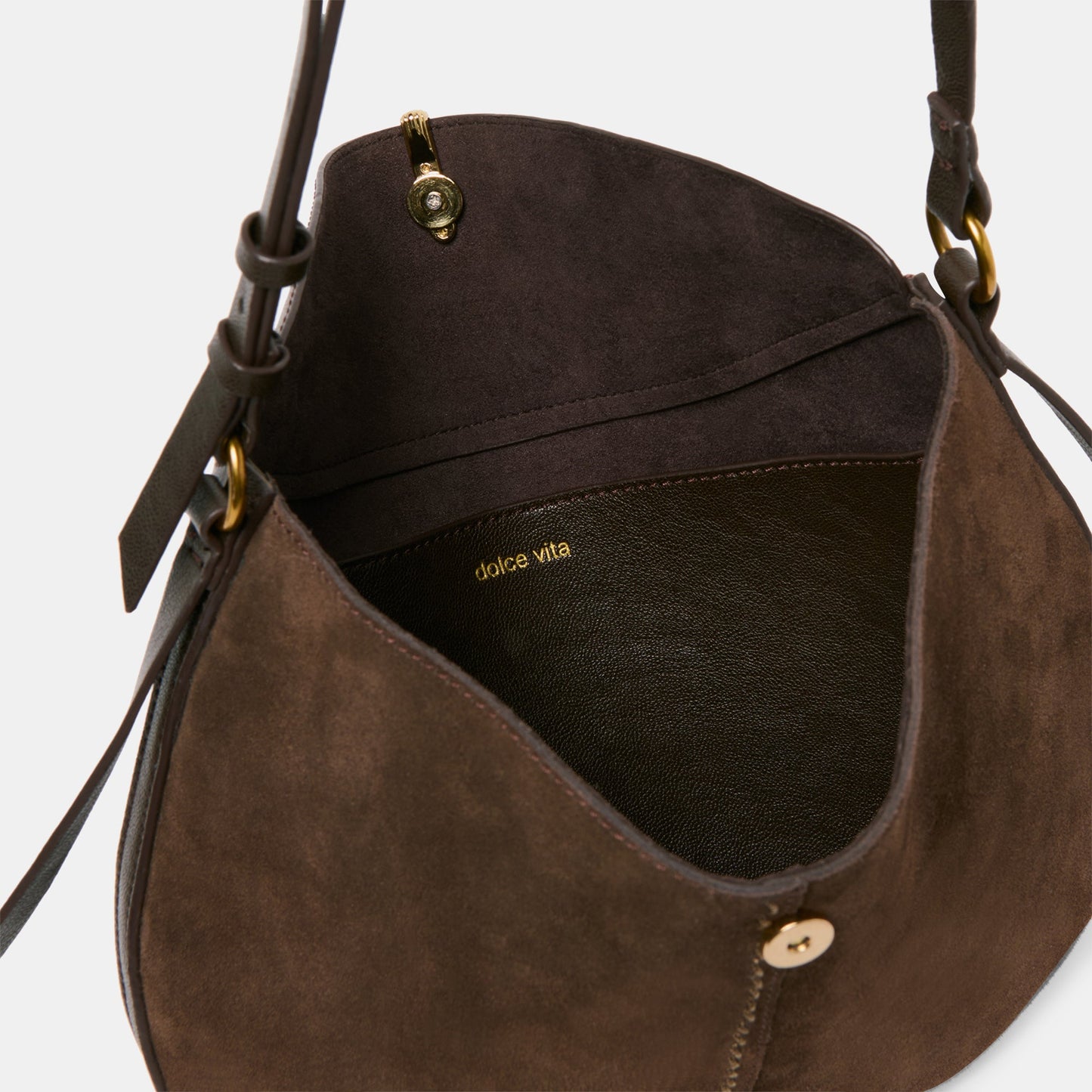 Bennett Espresso Suede Crossbody Dolce Vita