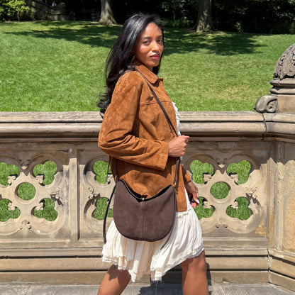 Bennett Espresso Suede Crossbody Dolce Vita