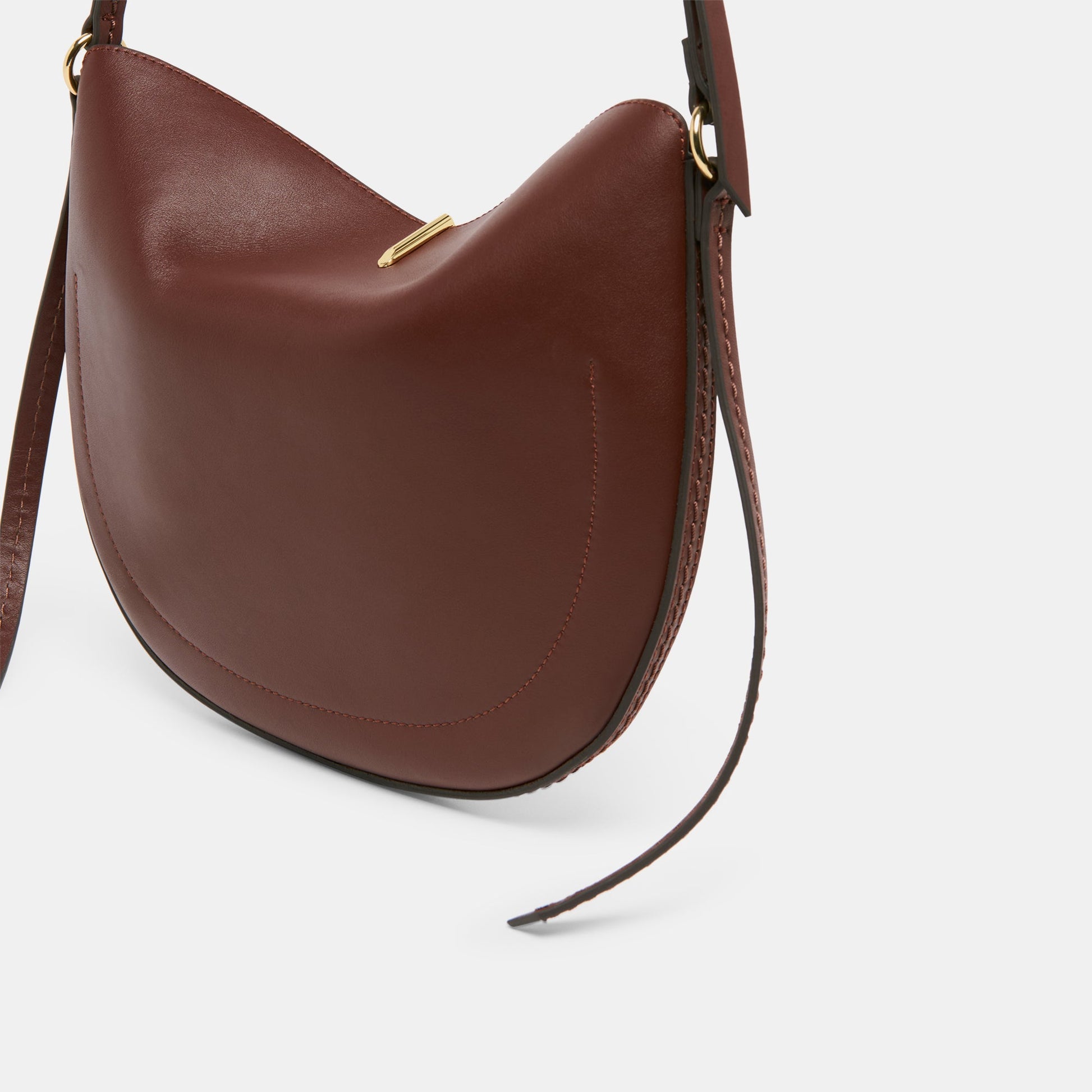 Burano Brown Leather Crossbody Dolce Vita