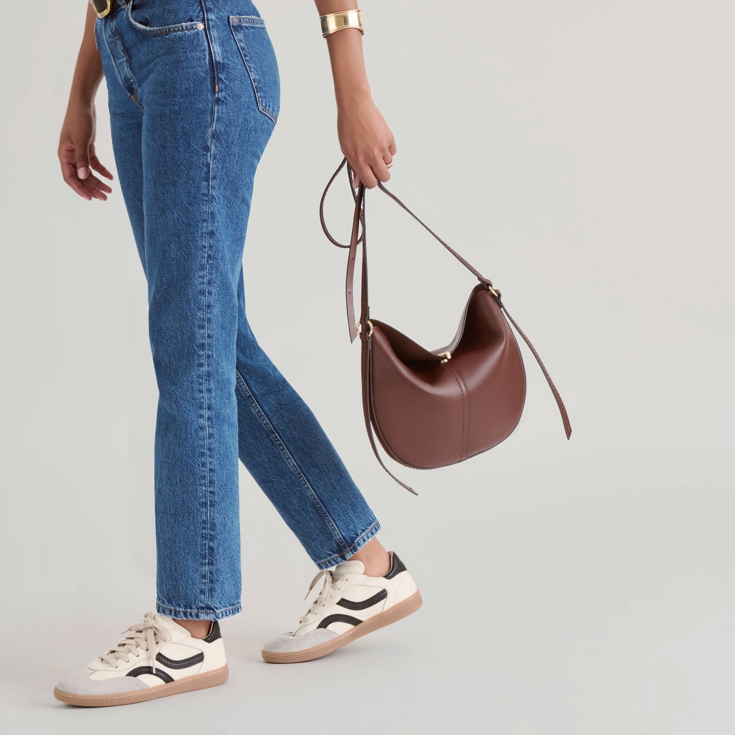 Burano Brown Leather Crossbody Dolce Vita