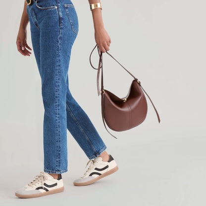 Burano Brown Leather Crossbody Dolce Vita