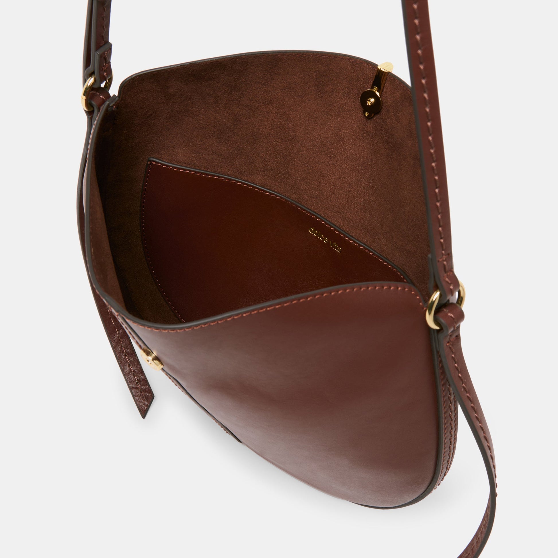 Burano Brown Leather Crossbody Dolce Vita