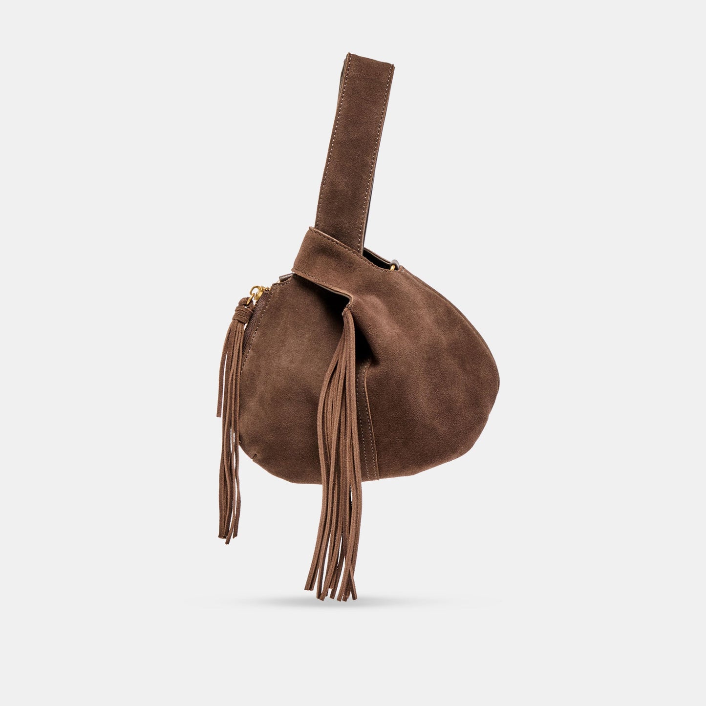 Zury Espresso Suede Handbag Dolce Vita