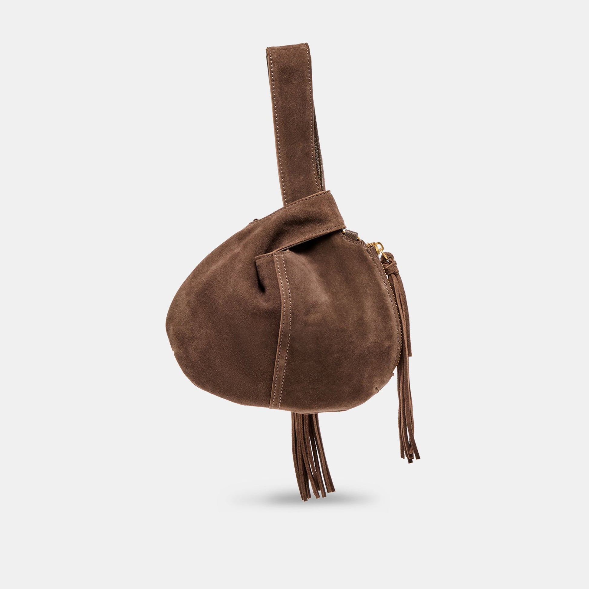 Zury Espresso Suede Handbag Dolce Vita