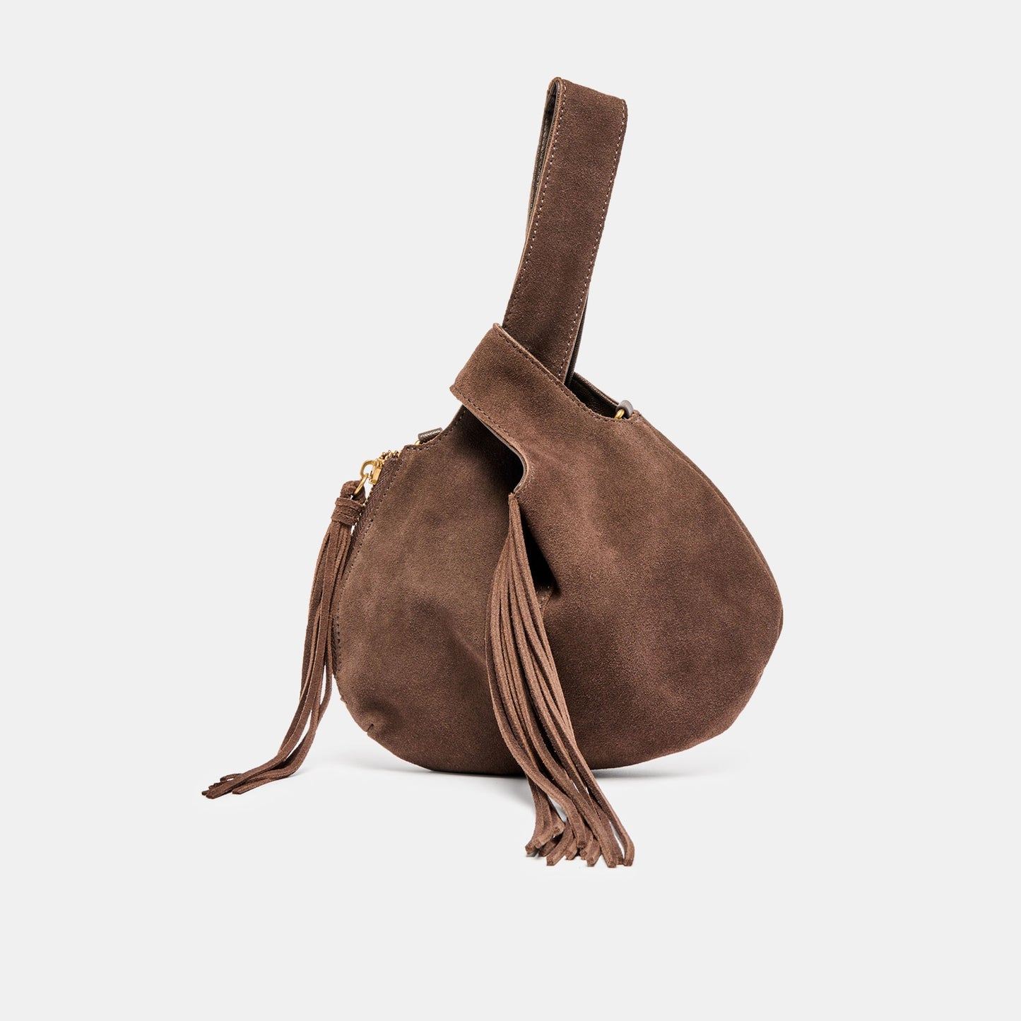 Zury Espresso Suede Handbag Dolce Vita