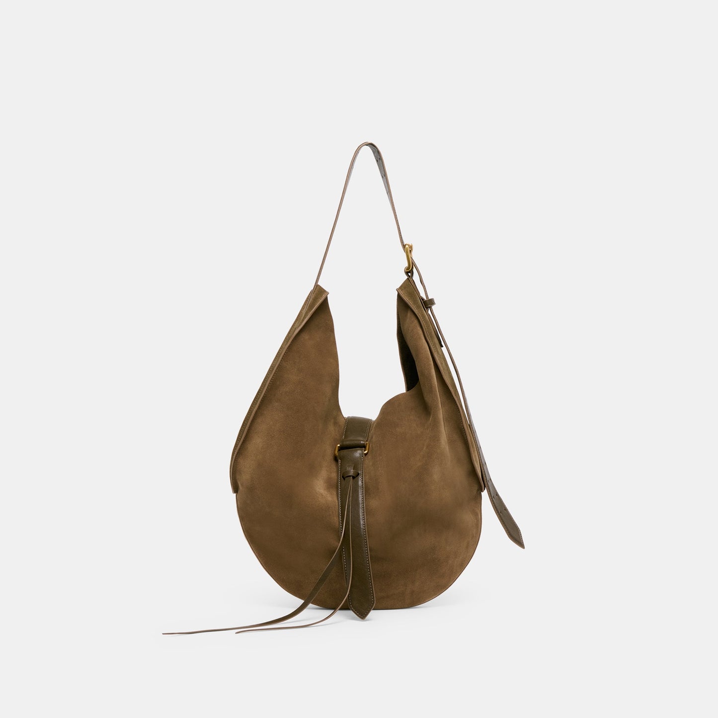 Oakley Olive Suede Tote Dolce Vita
