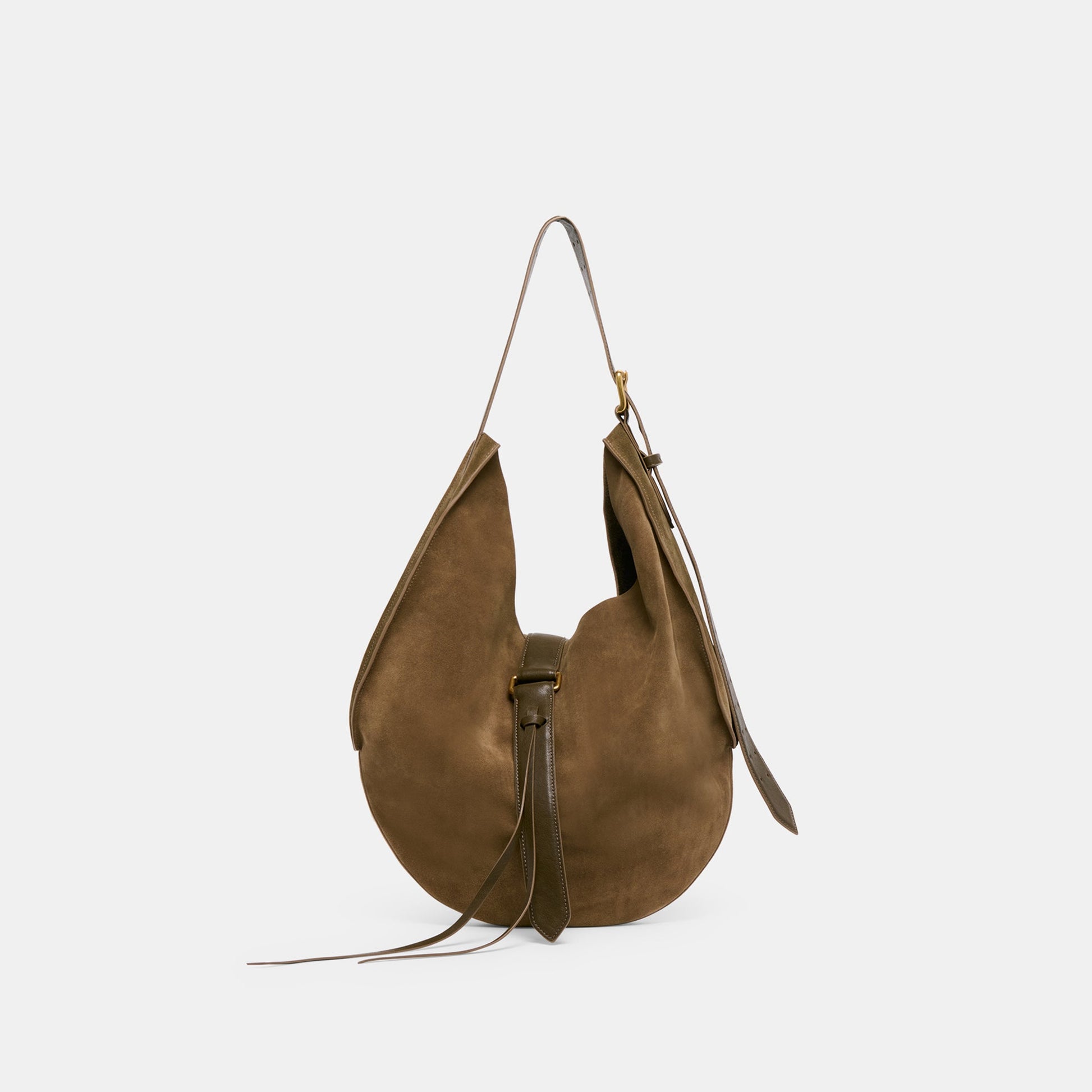 Oakley Olive Suede Tote Dolce Vita