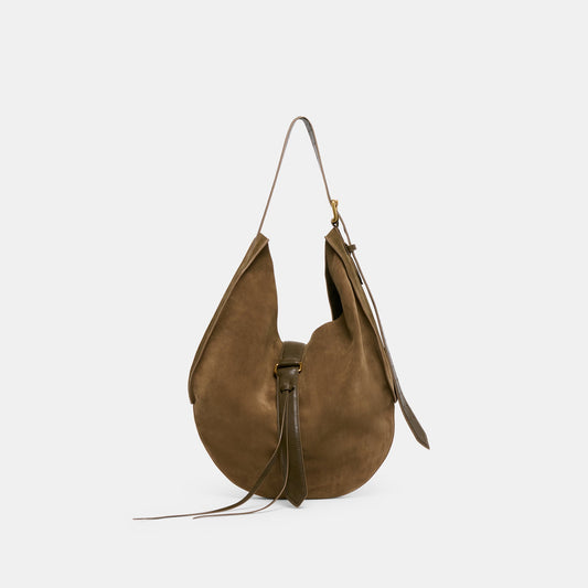 Oakley Olive Suede Tote Dolce Vita