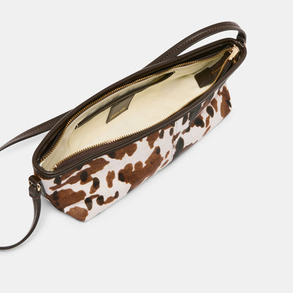Savaii Cocoa Calf Hair Shoulder Bag Dolce Vita