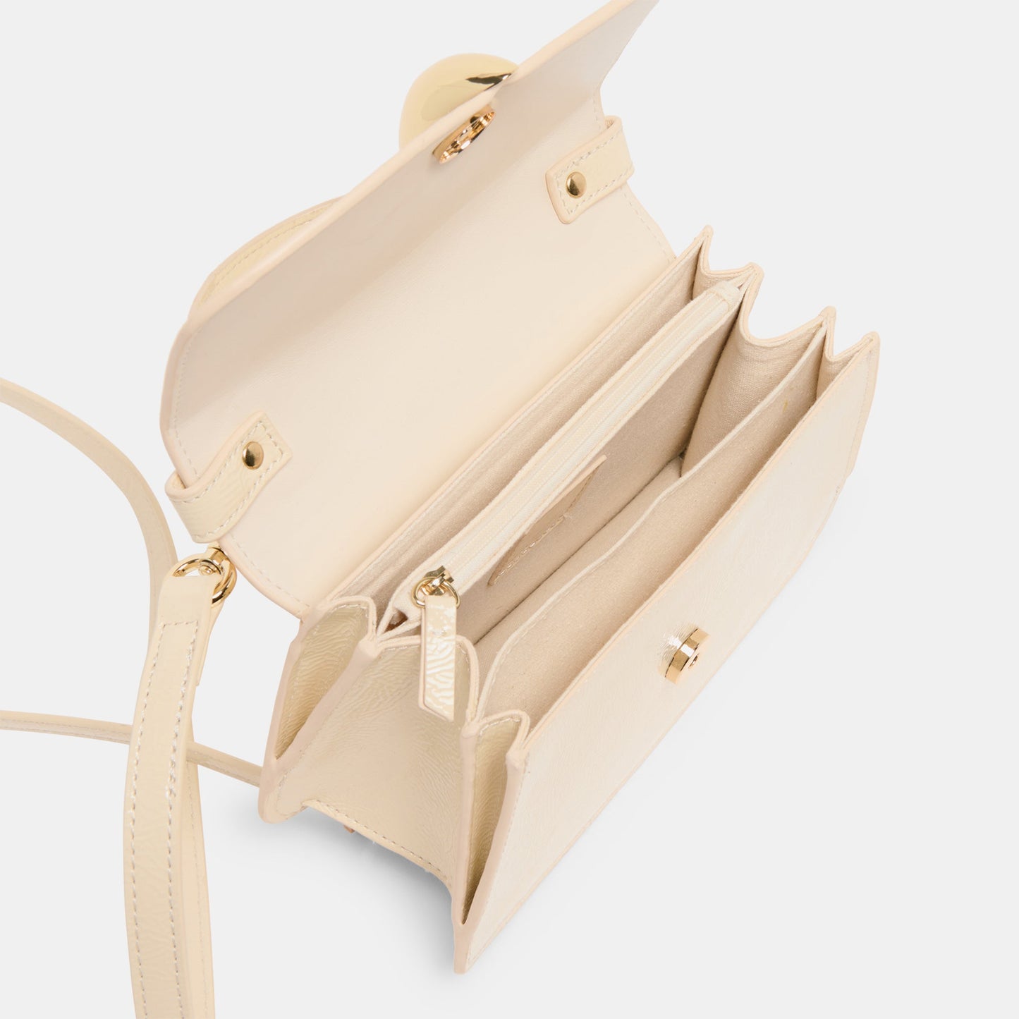 Lucia Creme Crackled Stella Crossbody Dolce Vita