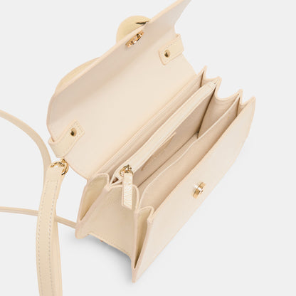 Lucia Creme Crackled Stella Crossbody Dolce Vita