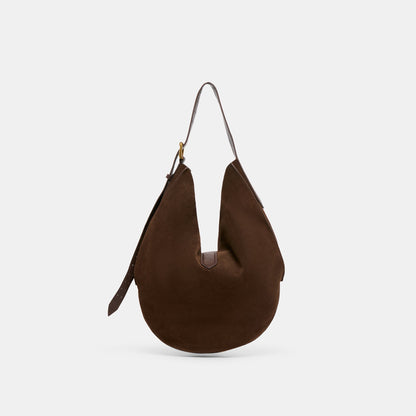 Oakley Chocolate Suede Tote Dolce Vita