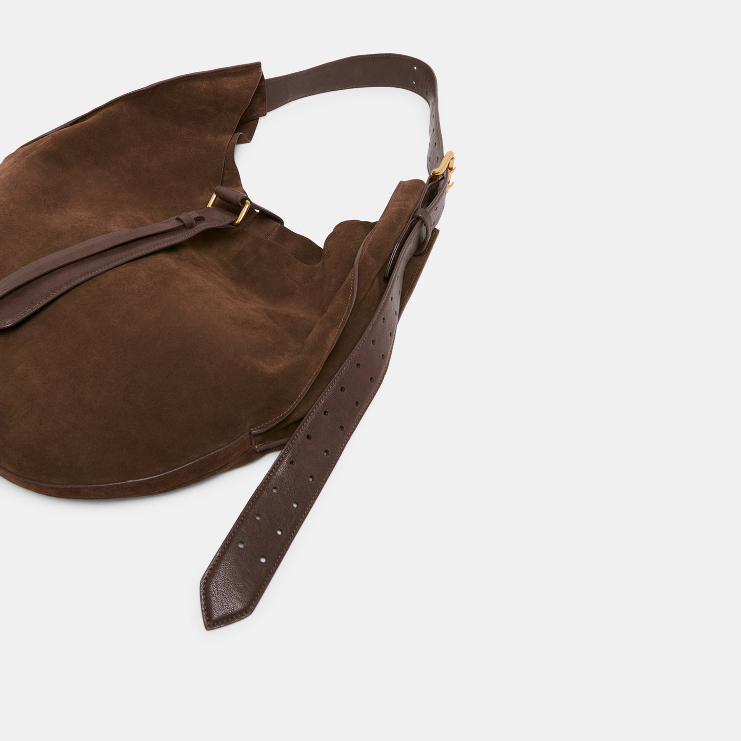 Oakley Chocolate Suede Tote Dolce Vita