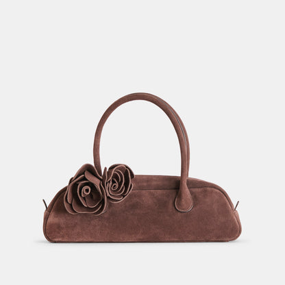 Boracay Chocolate Suede Shoulder Bag Dolce Vita