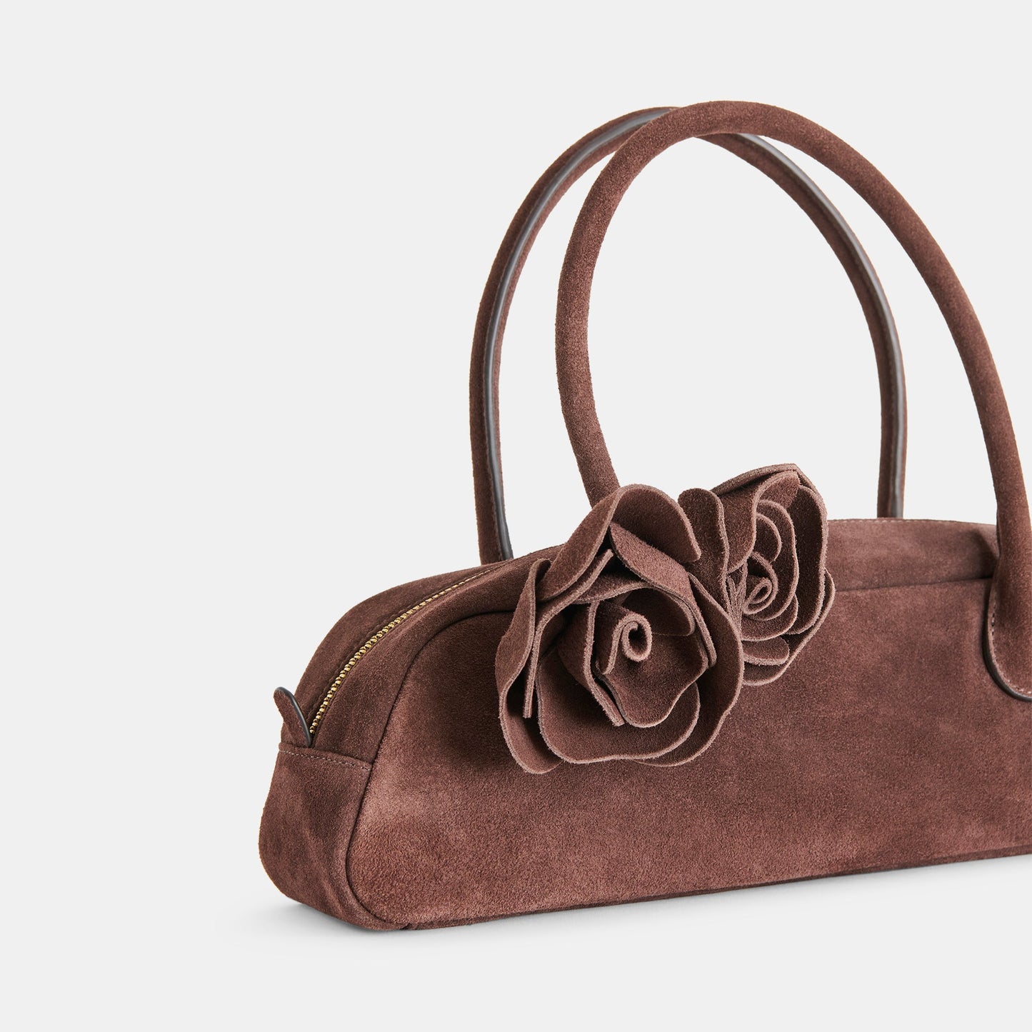 Boracay Chocolate Suede Shoulder Bag Dolce Vita
