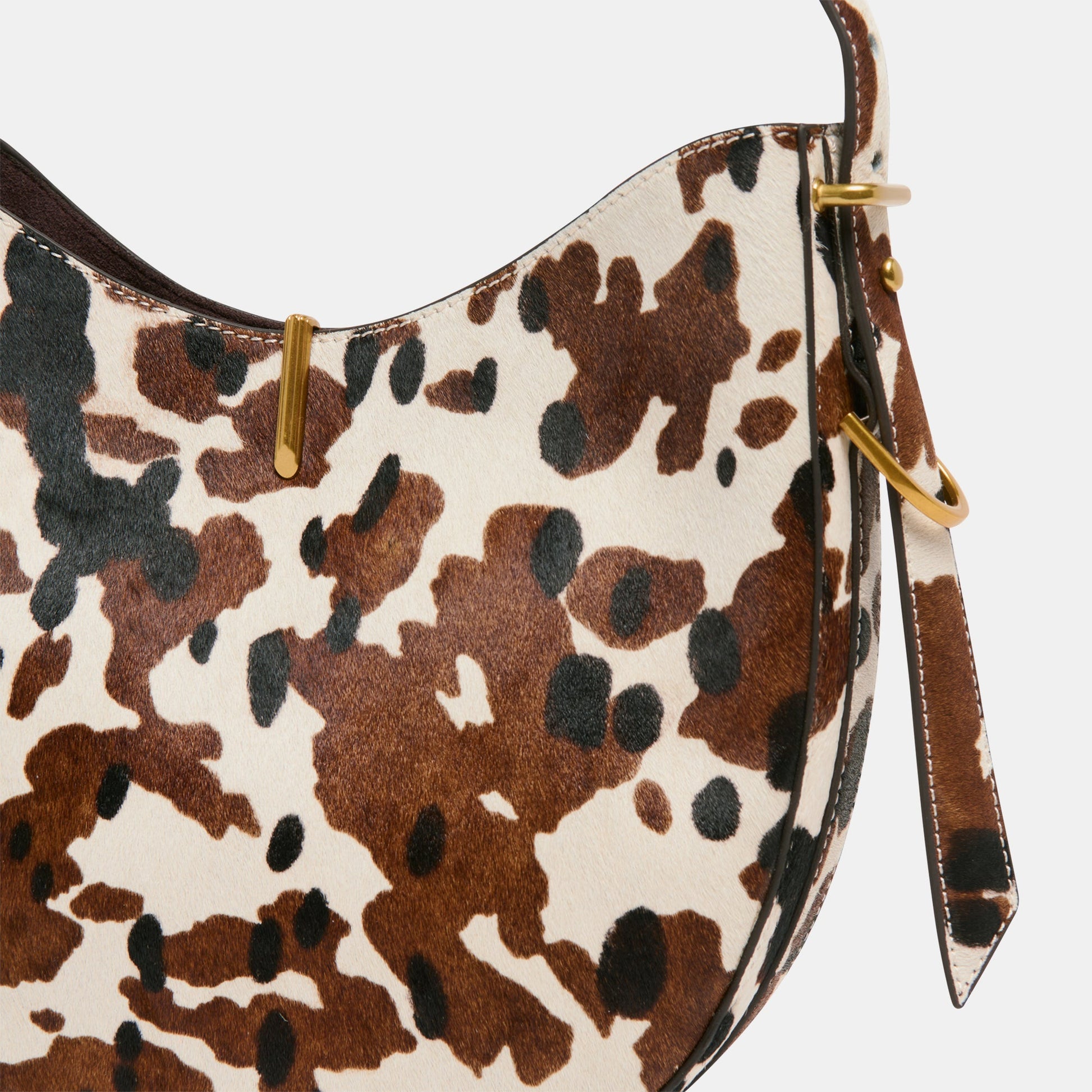 Bree Cocoa Calf Hair Shoulder Bag Dolce Vita