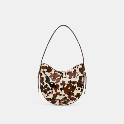 Bree Cocoa Calf Hair Shoulder Bag Dolce Vita