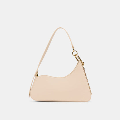 Prya Creme Leather Shoulder Bag Dolce Vita