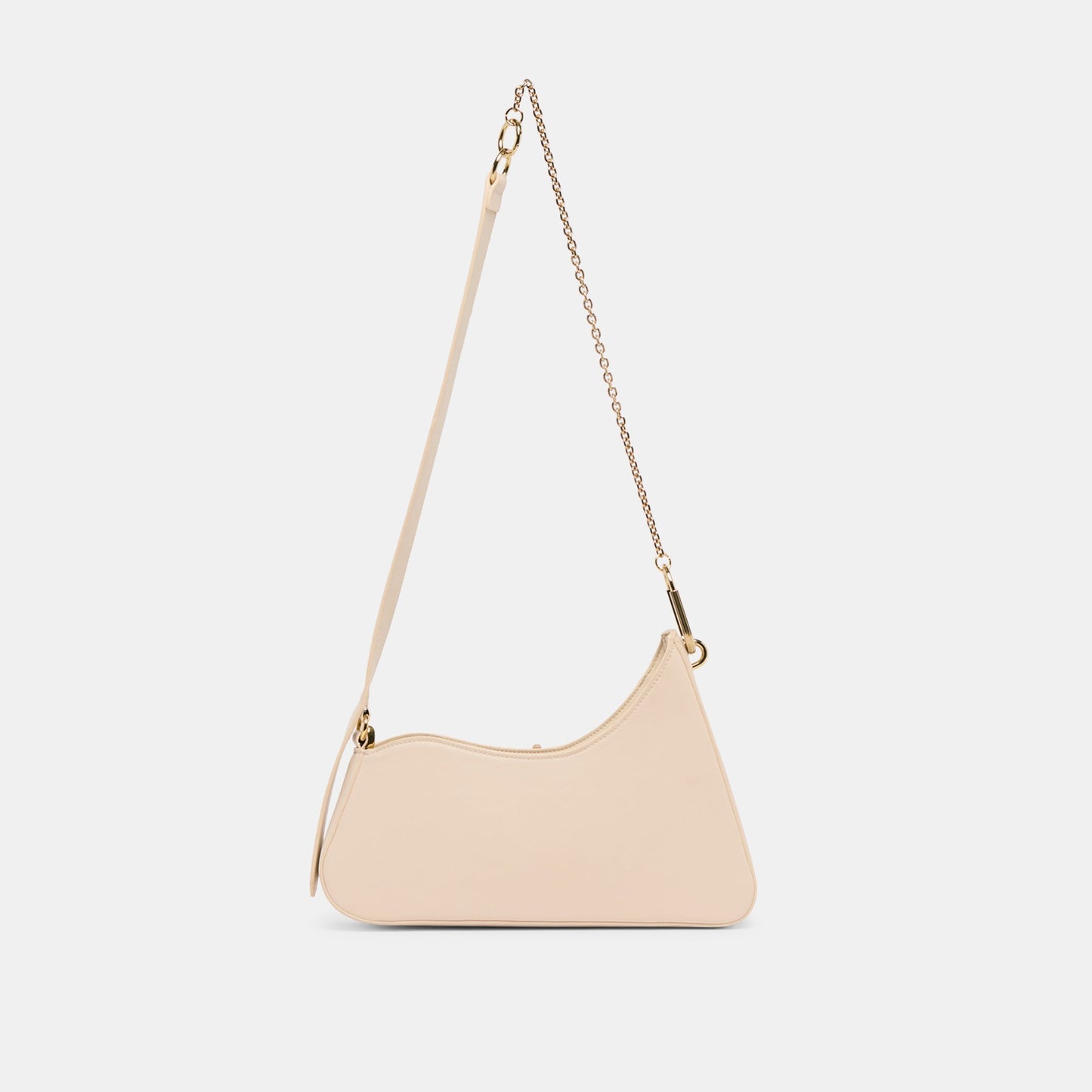 Prya Creme Leather Shoulder Bag Dolce Vita