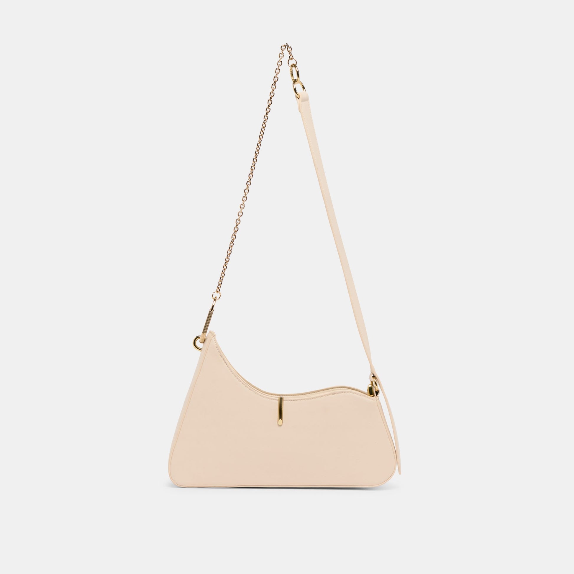 Prya Creme Leather Shoulder Bag Dolce Vita