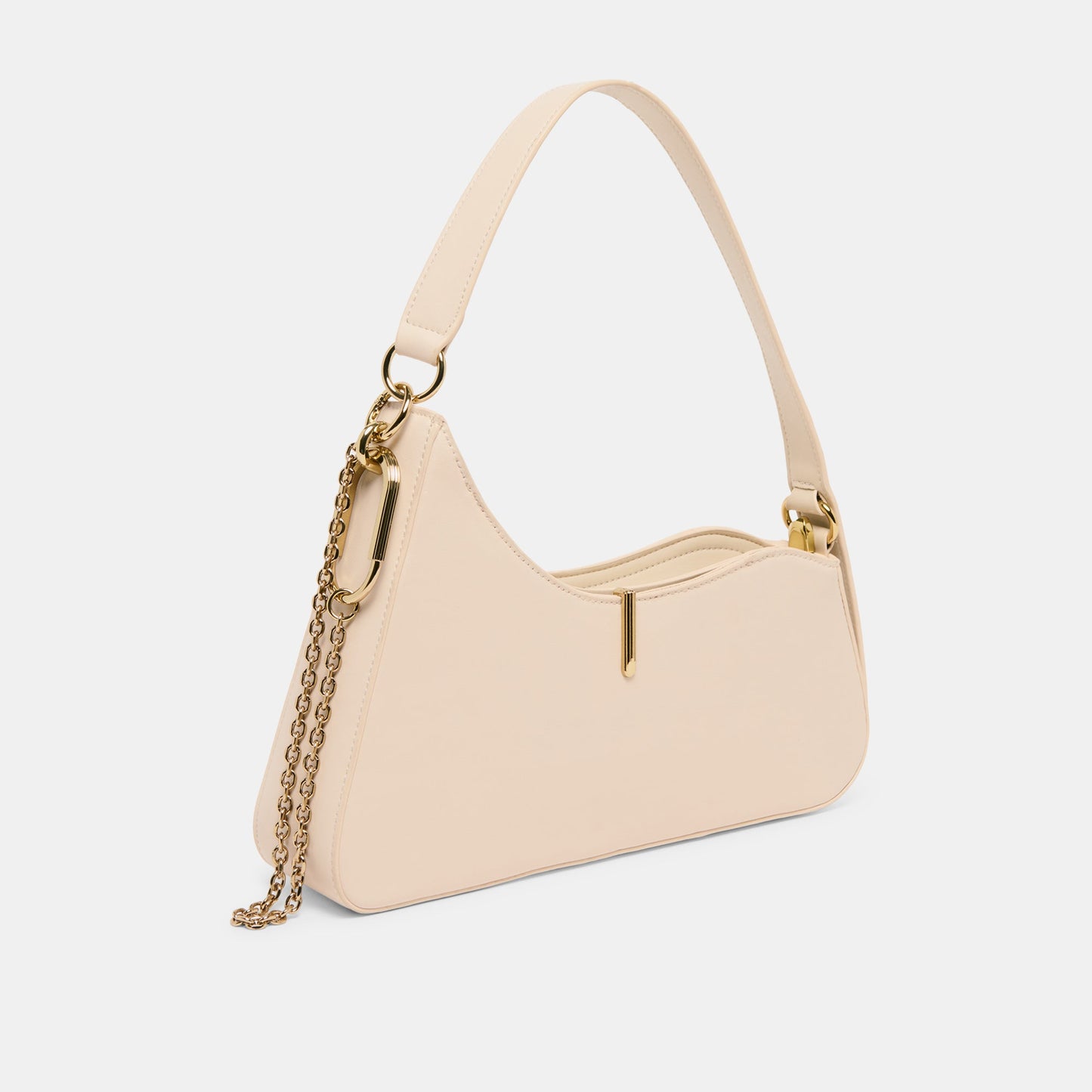 Prya Creme Leather Shoulder Bag Dolce Vita