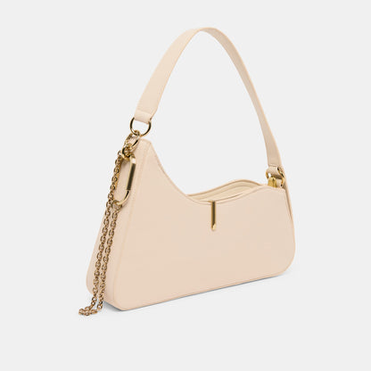 Prya Creme Leather Shoulder Bag Dolce Vita