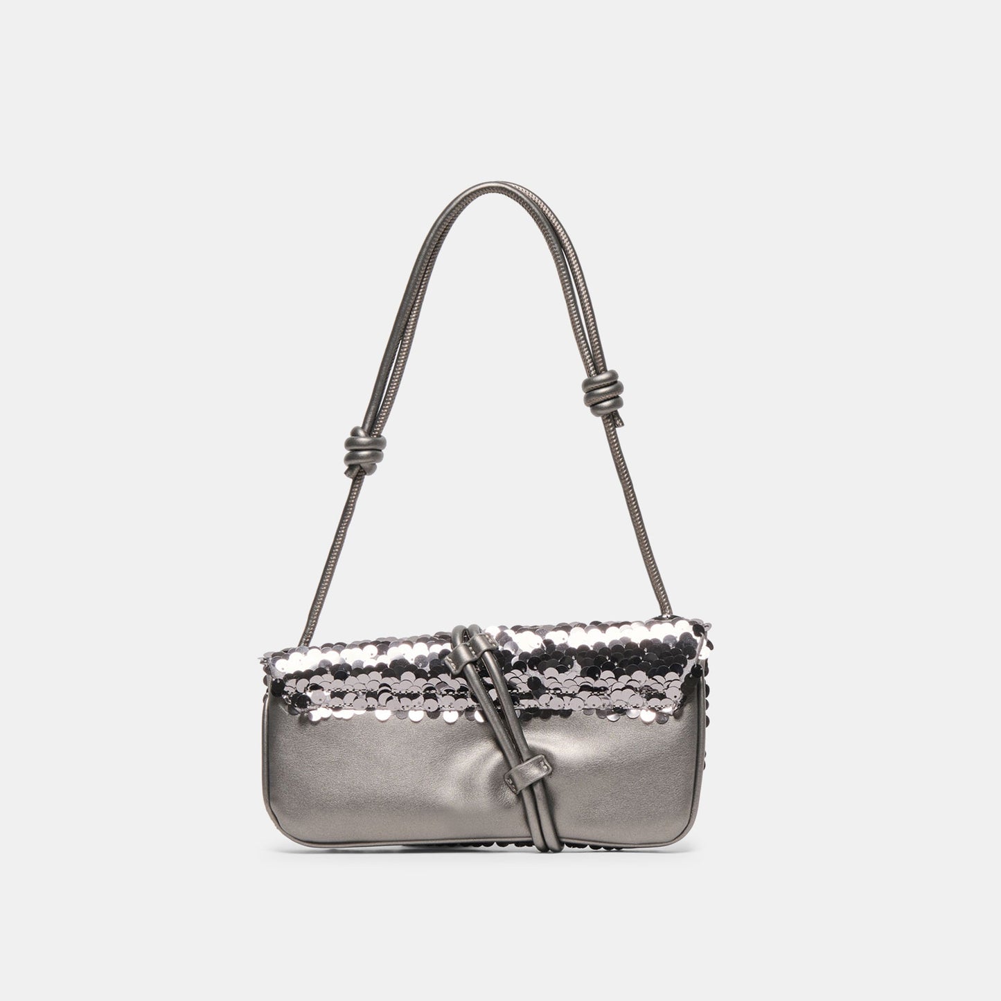 Alice Gunmetal Sequin Shoulder Bag Dolce Vita