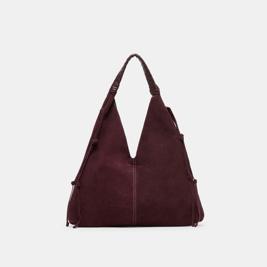 Merrick Burgundy Suede Tote Dolce Vita