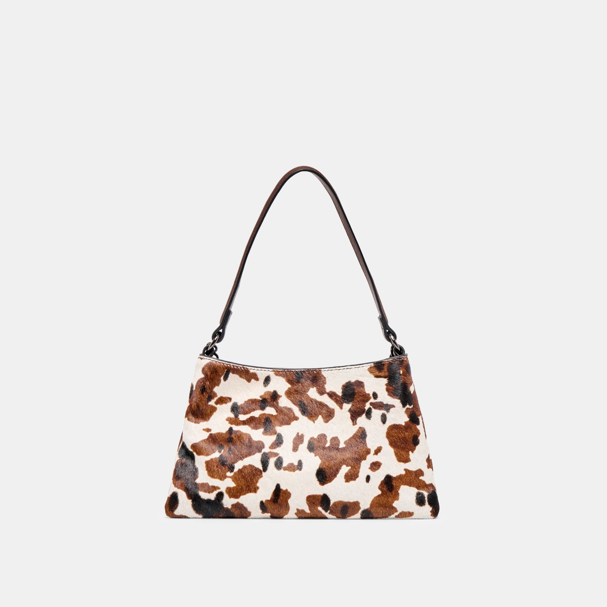 Jagger Cocoa Calf Hair Shoulder Bag Dolce Vita